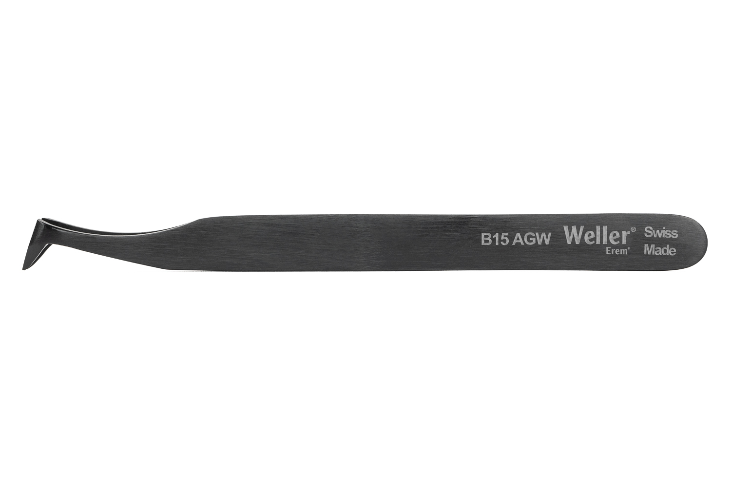 Erem 115 mm, Carbon Steel, Oblique, Tweezers