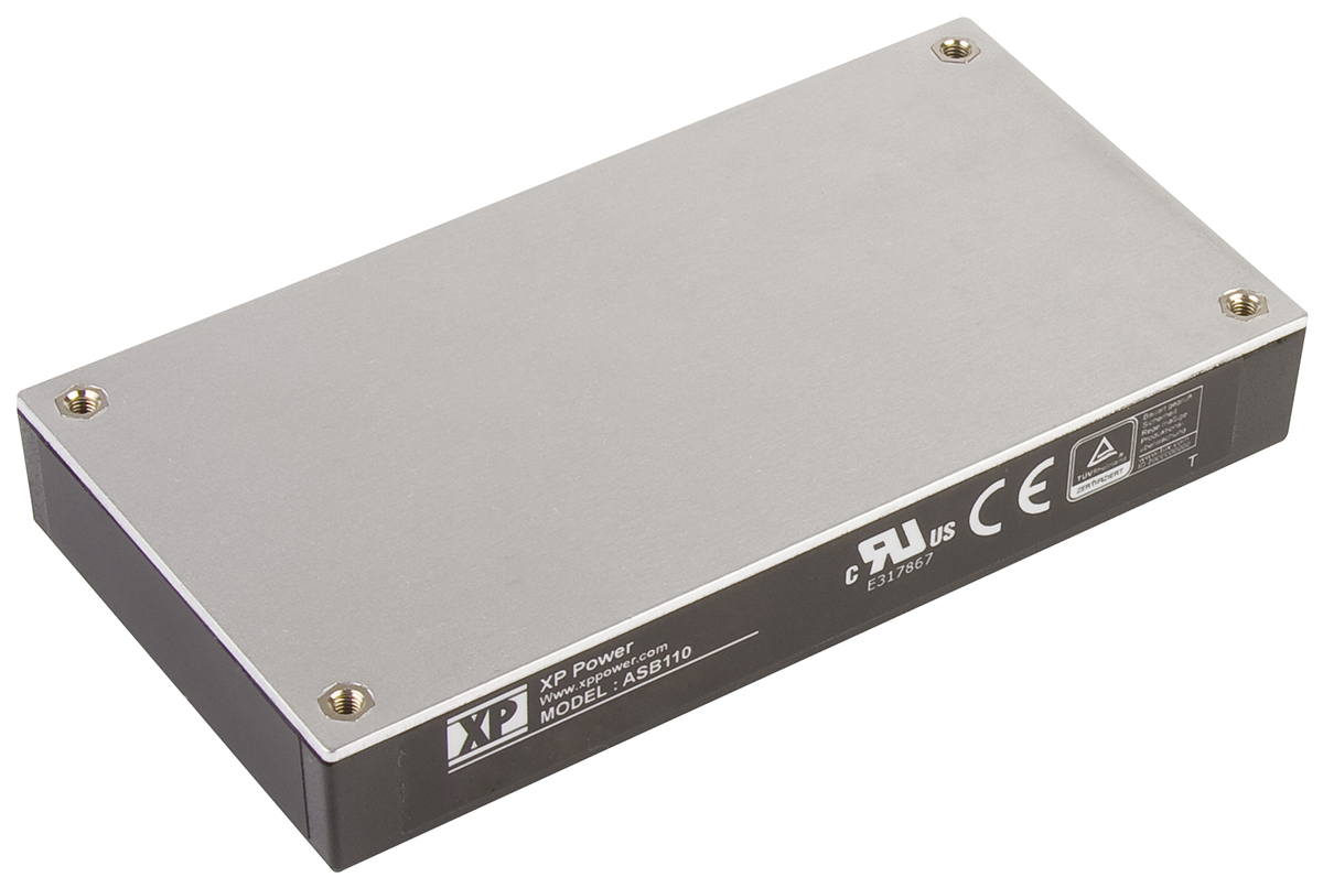 XP Power Switching Power Supply, ASB110PS15, 15V dc, 7.33A, 110W, 1 Output, 85 → 264V ac Input Voltage