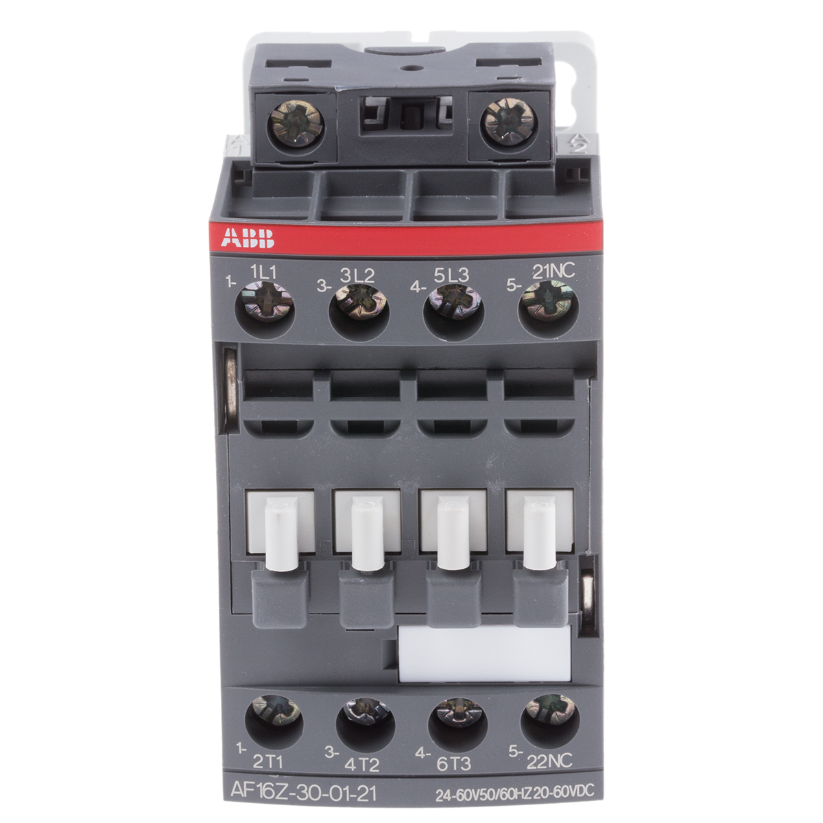 ABB AF16Z Contactor, 60 V dc Coil, 3-Pole, 10.5 A, 7.5 kW 60 V, 3 NO, 690V