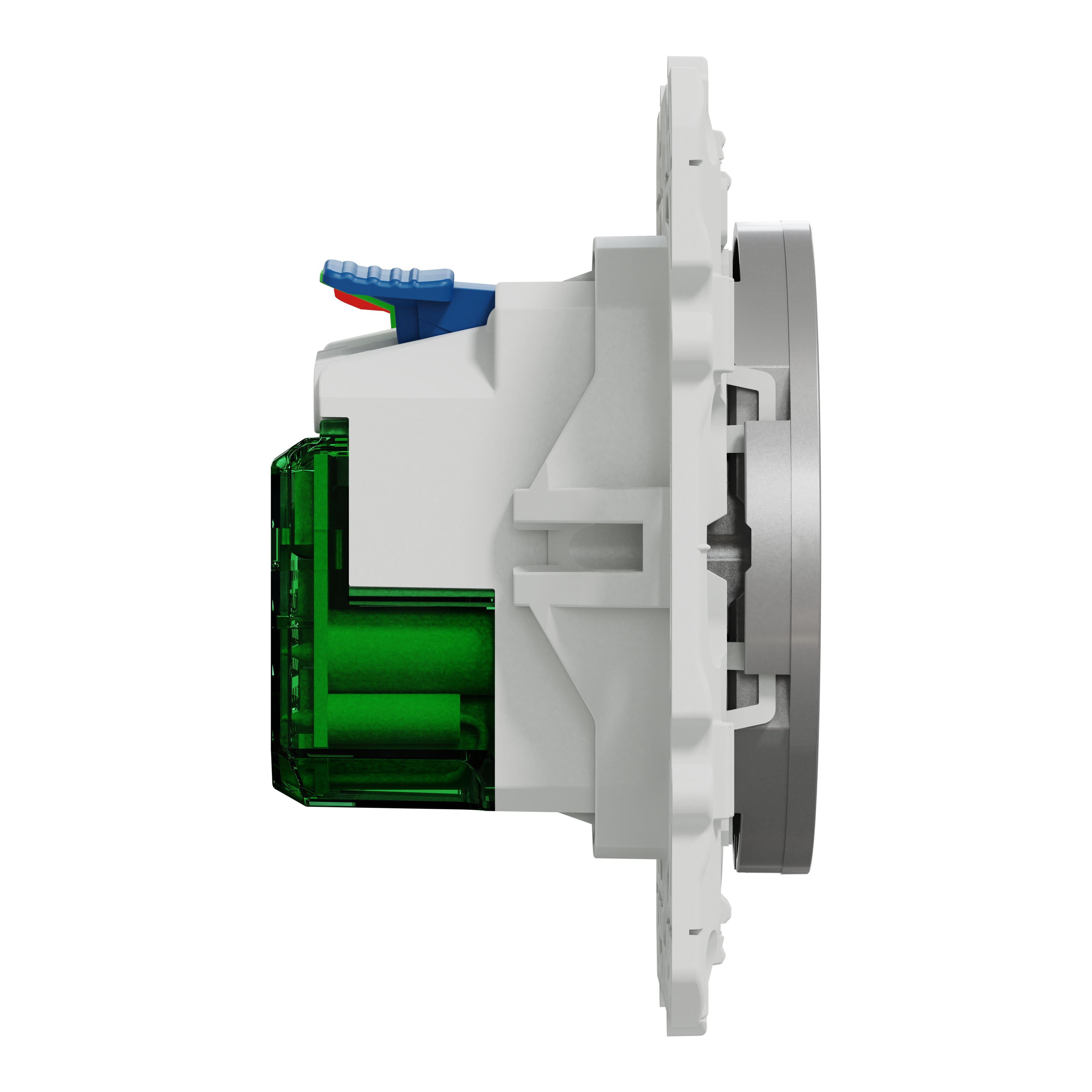 Schneider Electric Grey, 1 Gang, Odace