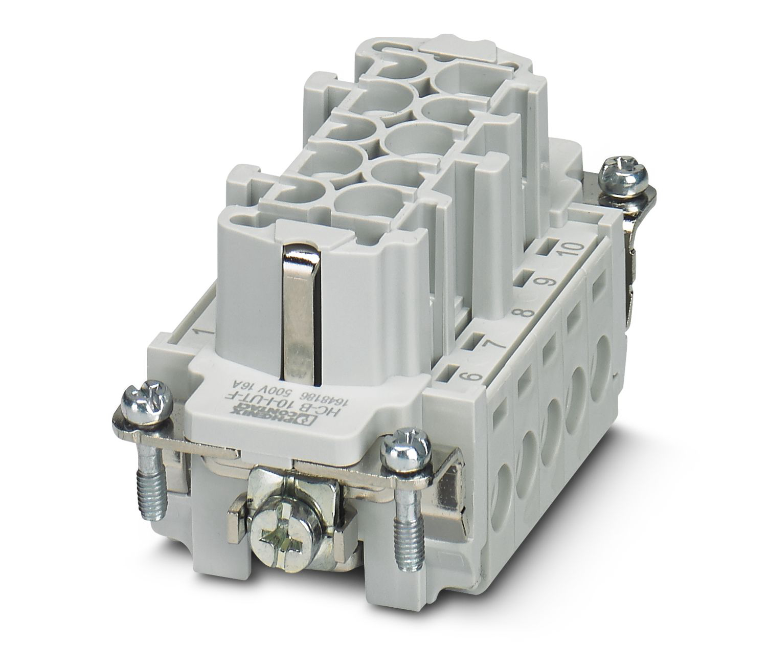Phoenix Contact Heavy Duty Power Connector Insert, 16A, Female, HEAVYCON B10 Series, 10 Contacts