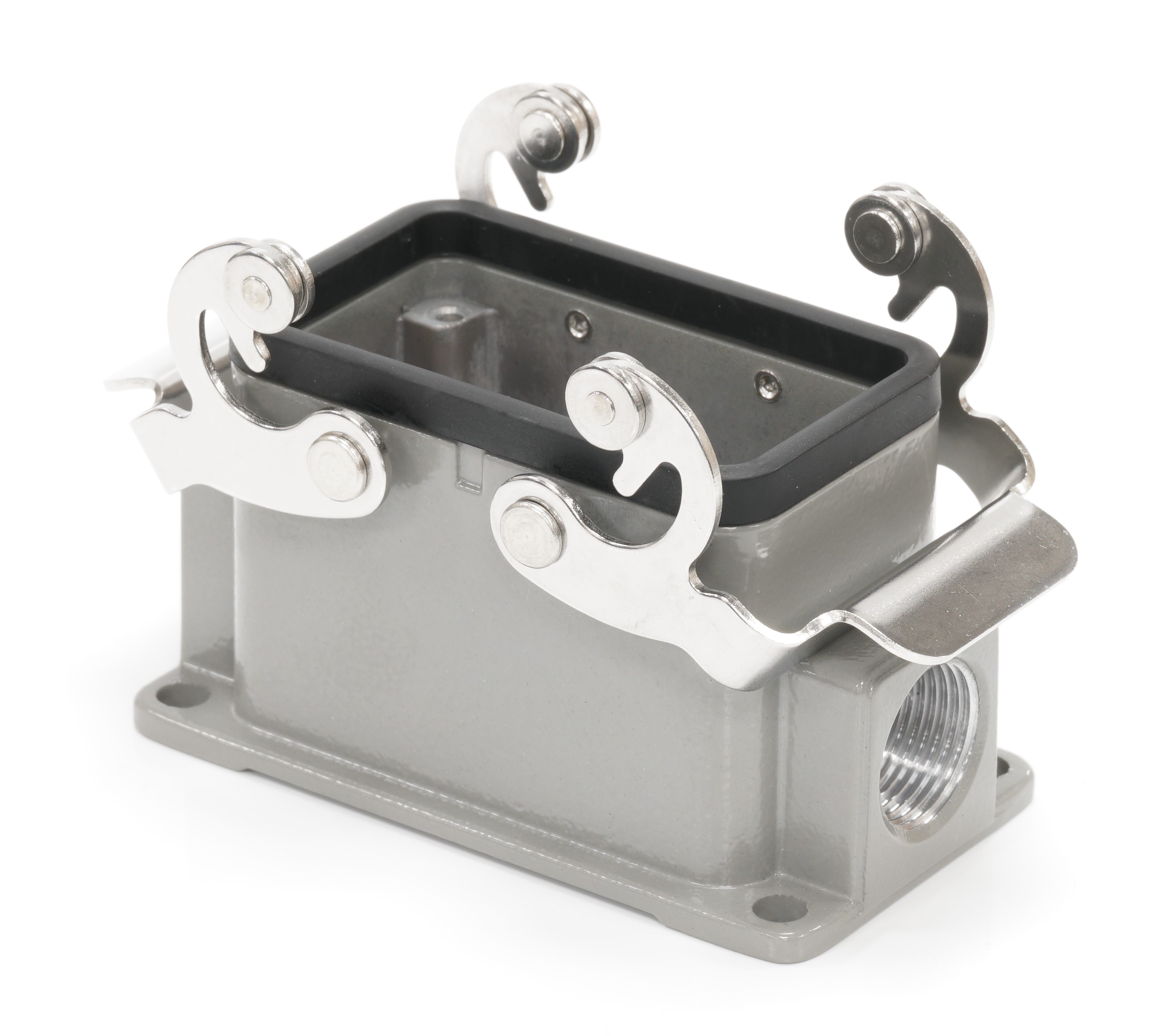 RS PRO Heavy Duty Power Connector Housing, PG16 x 2 Thread, Side Entry