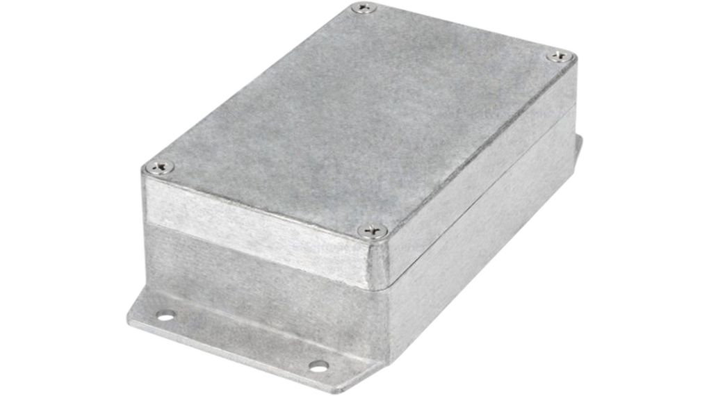 RND RND 455 Series Aluminium Aluminium Alloy Enclosure, IP65, Flanged, Aluminium Lid, 125 x 80 x 40mm