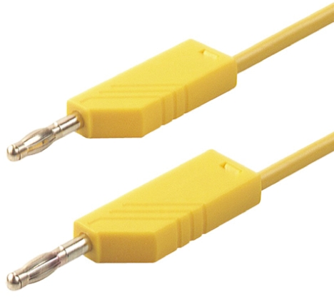 Hirschmann Test & Measurement, 32A, 60V dc, Yellow, 500mm Lead Length