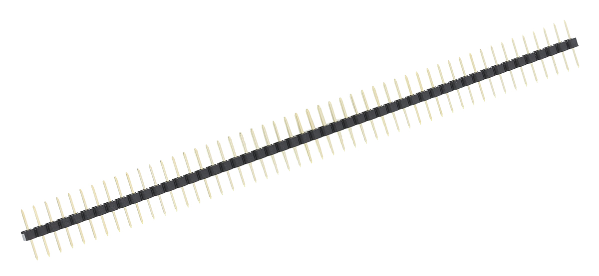 HARWIN M22 Series Straight Through Hole Pin Header, 50 Contact(s), 2 mm Pitch, 1 Row, Unshrouded
