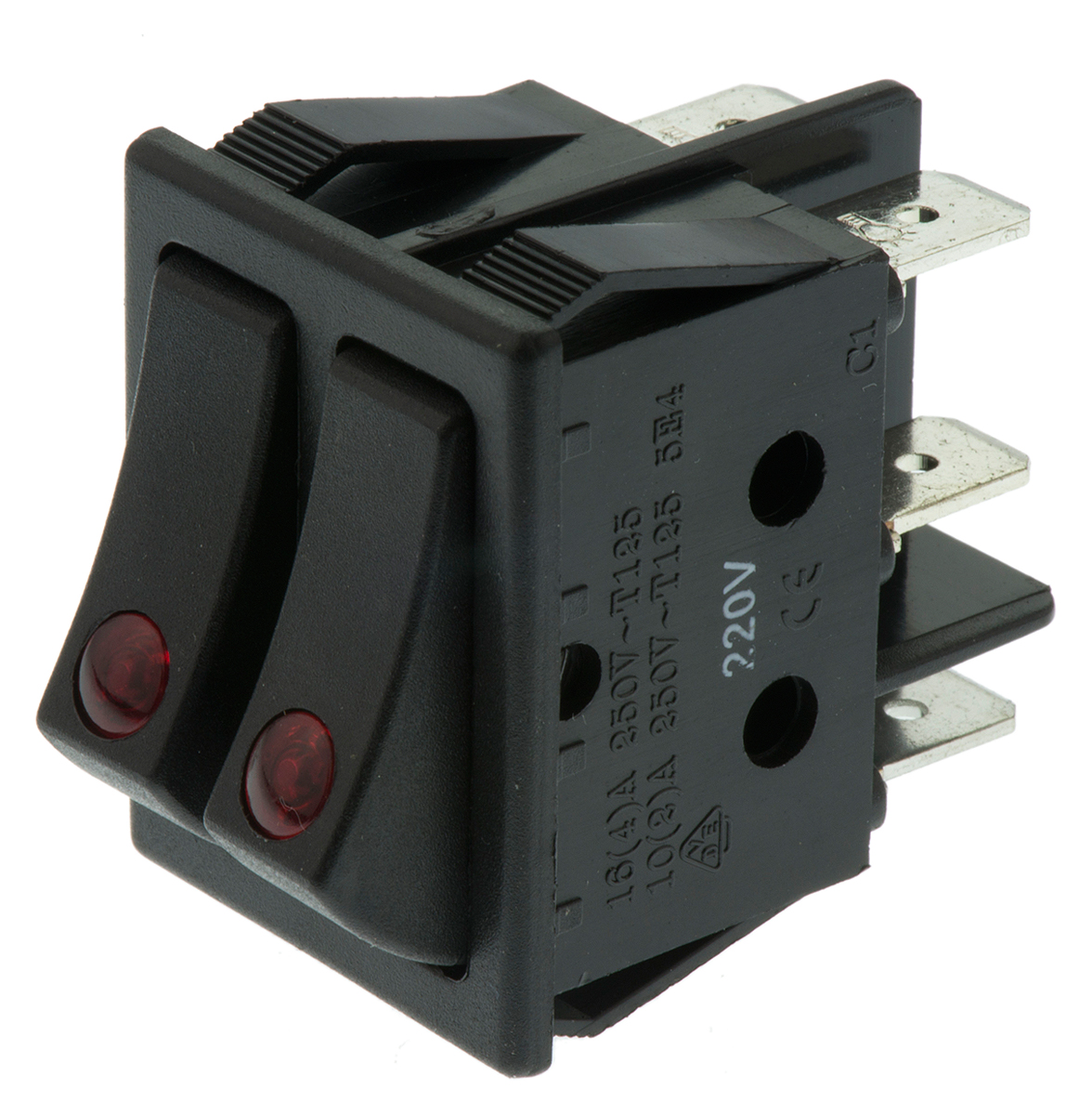 ZF DPST, On-Off Rocker Switch Panel Mount