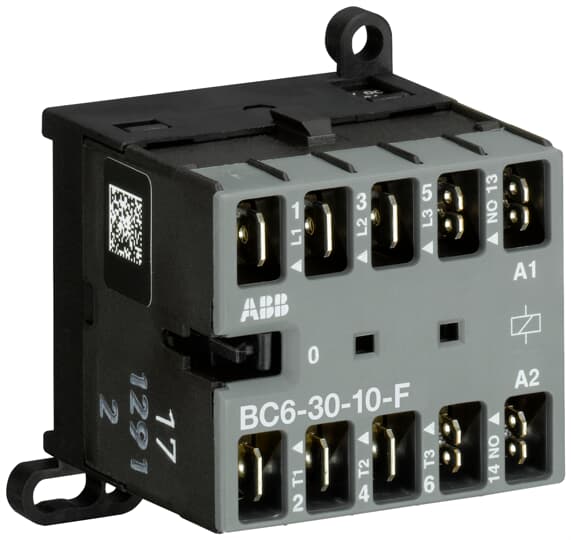 ABB B Contactor, 220 Va ac, 690 Va ac, V dc, V dc Coil, 3-Pole, 20 A, 4kW, 3NO