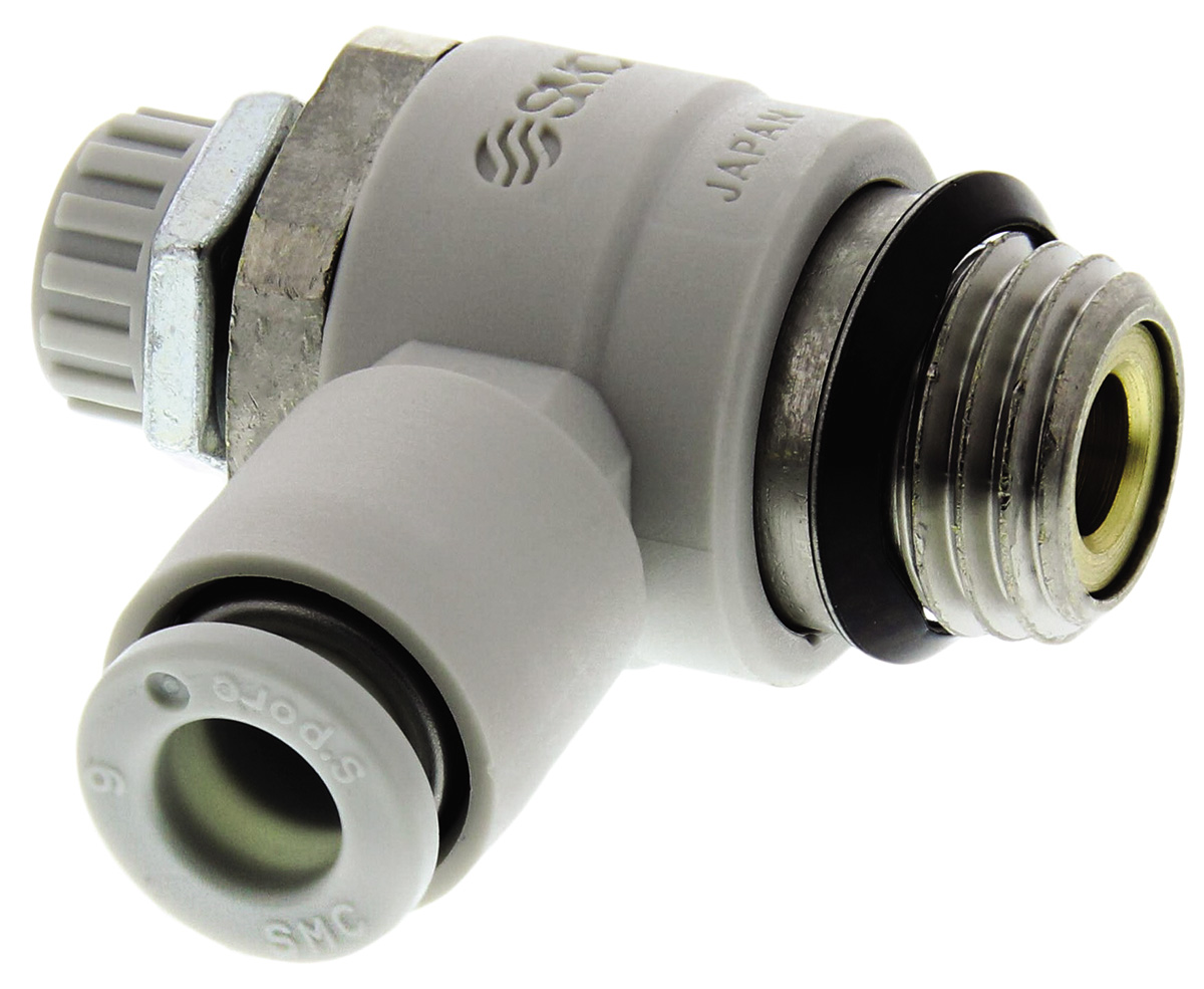 SMC AS Series Threaded Flow Regulator x 6mm Tube Outlet Port