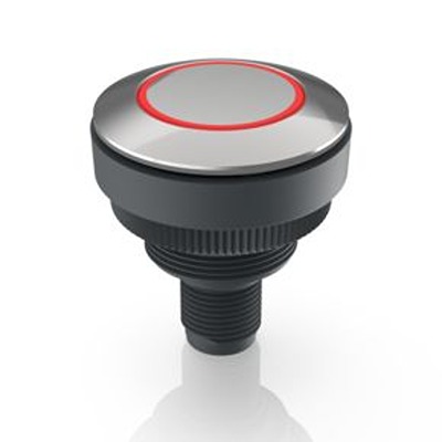 RAFI RAMO 30 T Series Red Indicator, 20 → 28V dc, 30.3mm Mounting Hole Size, Threaded Ring Termination, IP66,