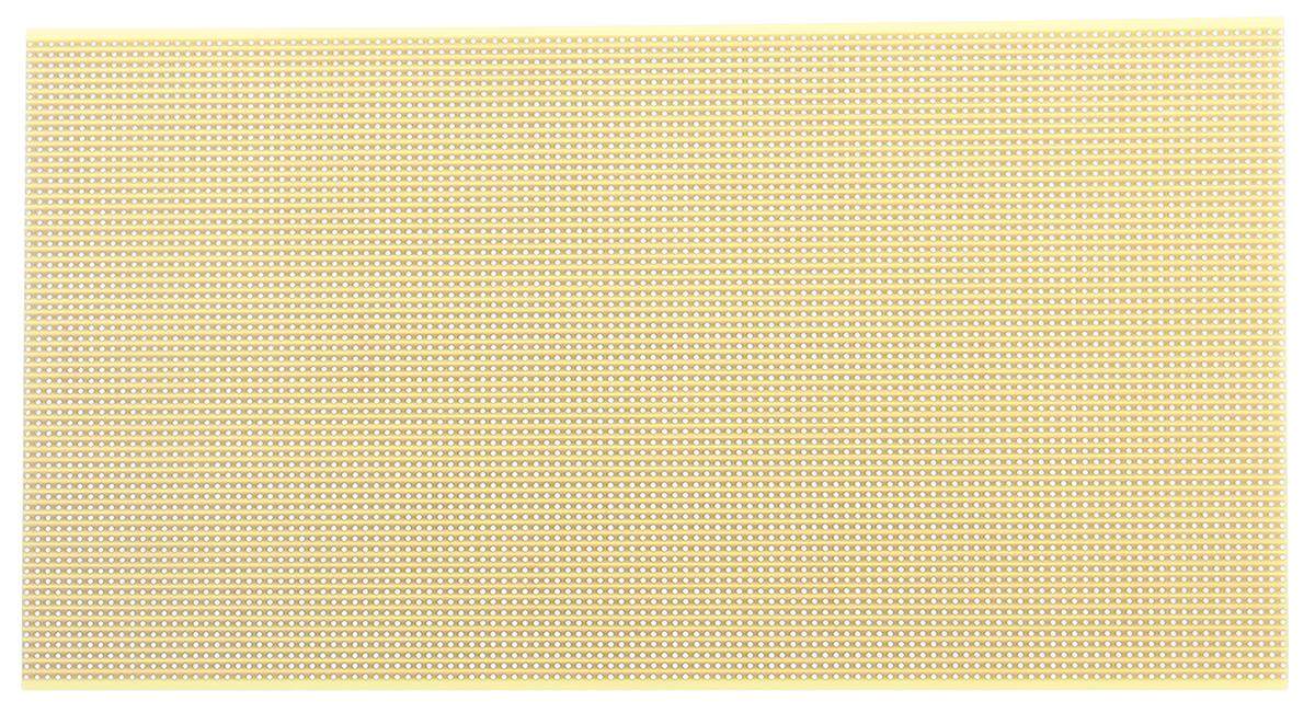 CIF Single Sided Matrix Board FR4 1mm Holes, 2.54 x 2.54mm Pitch, 300 x 160 x 1.6mm