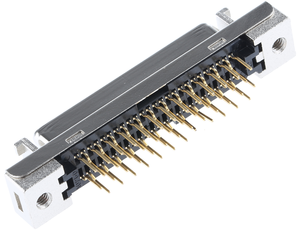 3M, 102 Female 50 Pin Straight Through Hole SCSI Connector 2.54mm Pitch, Solder
