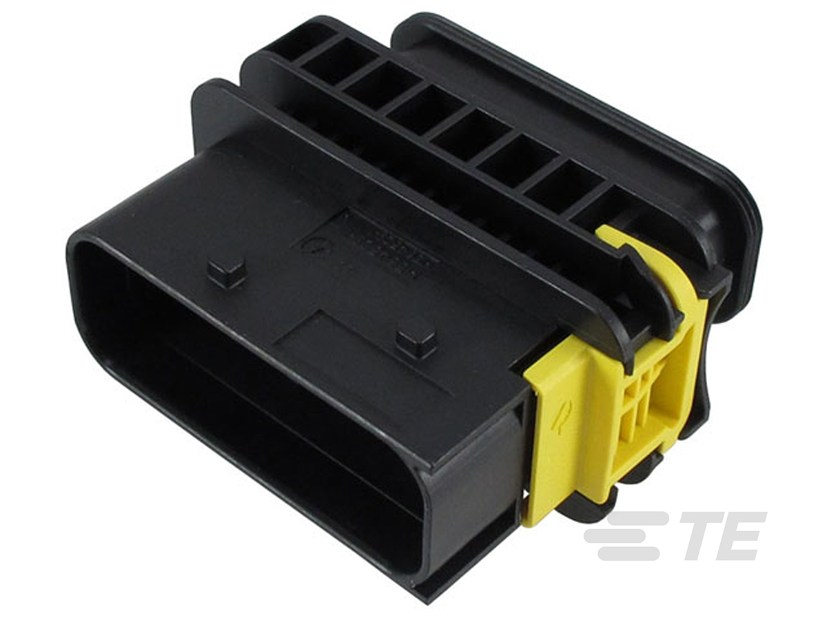 TE Connectivity, HDSCS Automotive Connector Socket Black Plug-In 16 Way 1-1564528-1