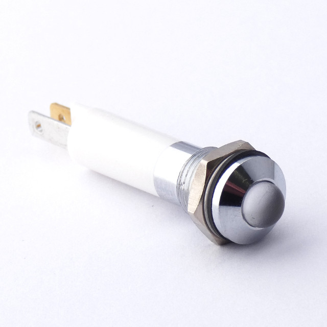 CML Innovative Technologies 1908X Series White Panel Mount Indicator, 24V c.a. / V c.c., 8mm Mounting Hole Size, Solder