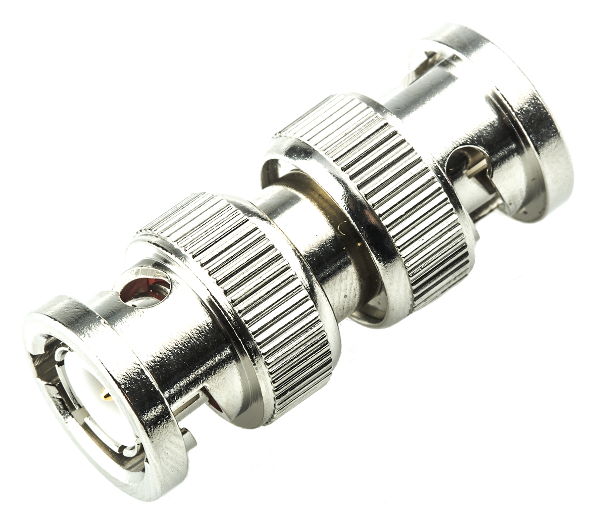 Amphenol RF Straight 50Ω RF Adapter BNC Plug to BNC Plug