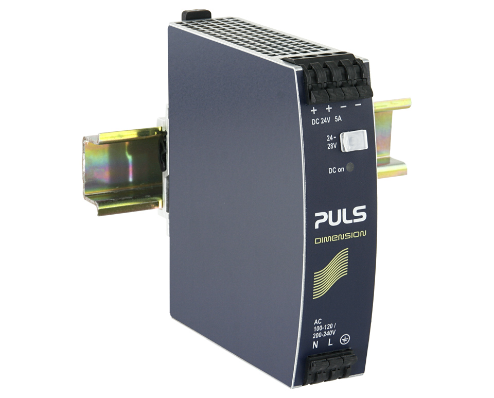 PULS CS5 DIN Rail Power Supply, 120V ac Input, 24V dc Output, 5A Output, 120W