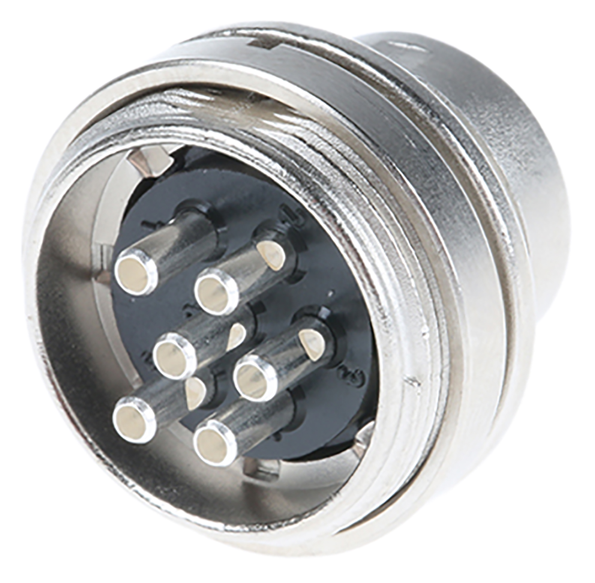 binder 6 Pole Miniature Din Plug, 5A, 250 V, Male, Panel Mount
