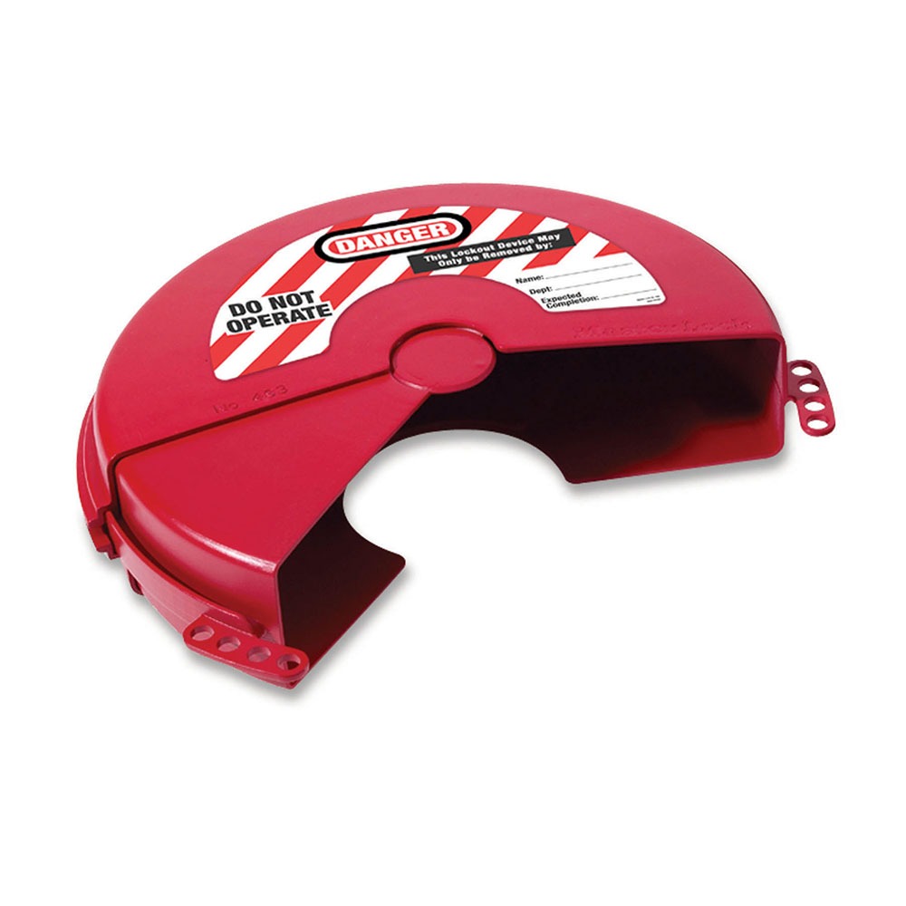 Master Lock Red Zenex Thermoplastic Gate Valve Lockout