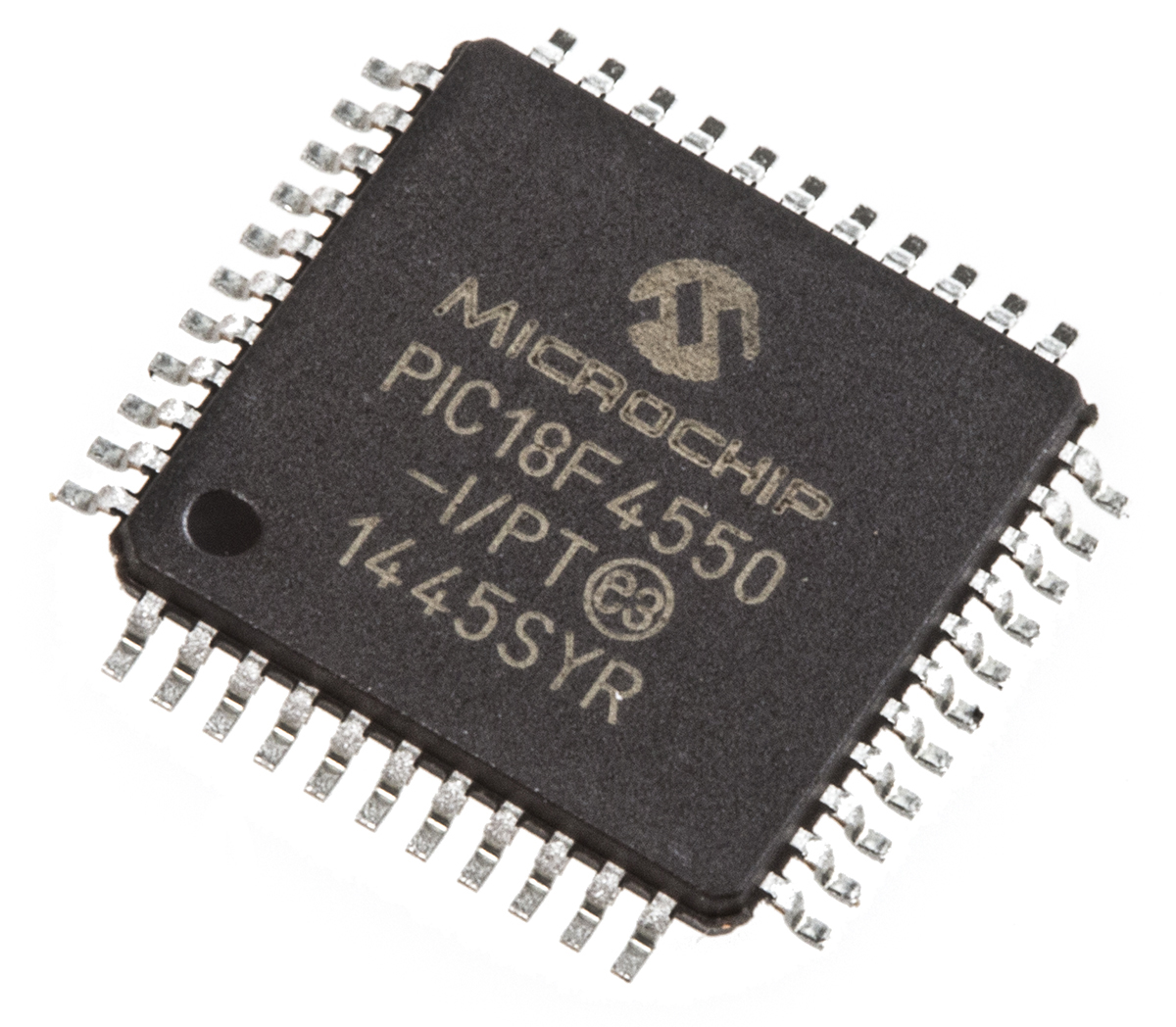 Microchip, 8 bit PIC, PIC18F4550 Microcontroller, 20 MHz, 32kB FLASH, 44-Pin TQFP