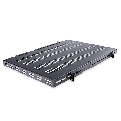 StarTech.com ADJ Series Black Shelf, 1U, 150kg Load, 446mm x 965mm