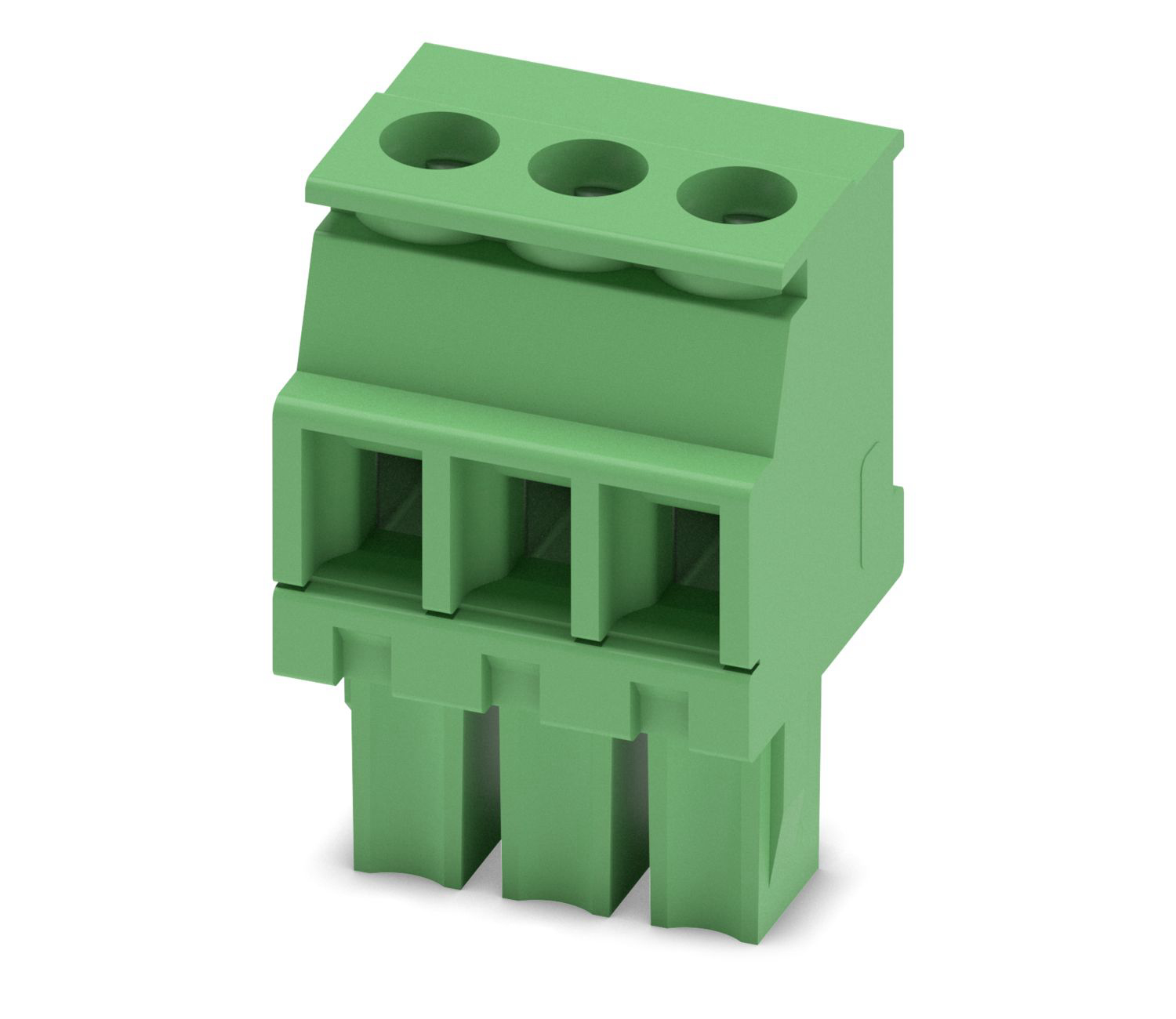 Phoenix Contact, 3.81mm Pitch, MCVW 1.5/ 3-ST-3.81, 3 Way, , Pluggable Terminal Block, Plug, Cable Mount, Screw