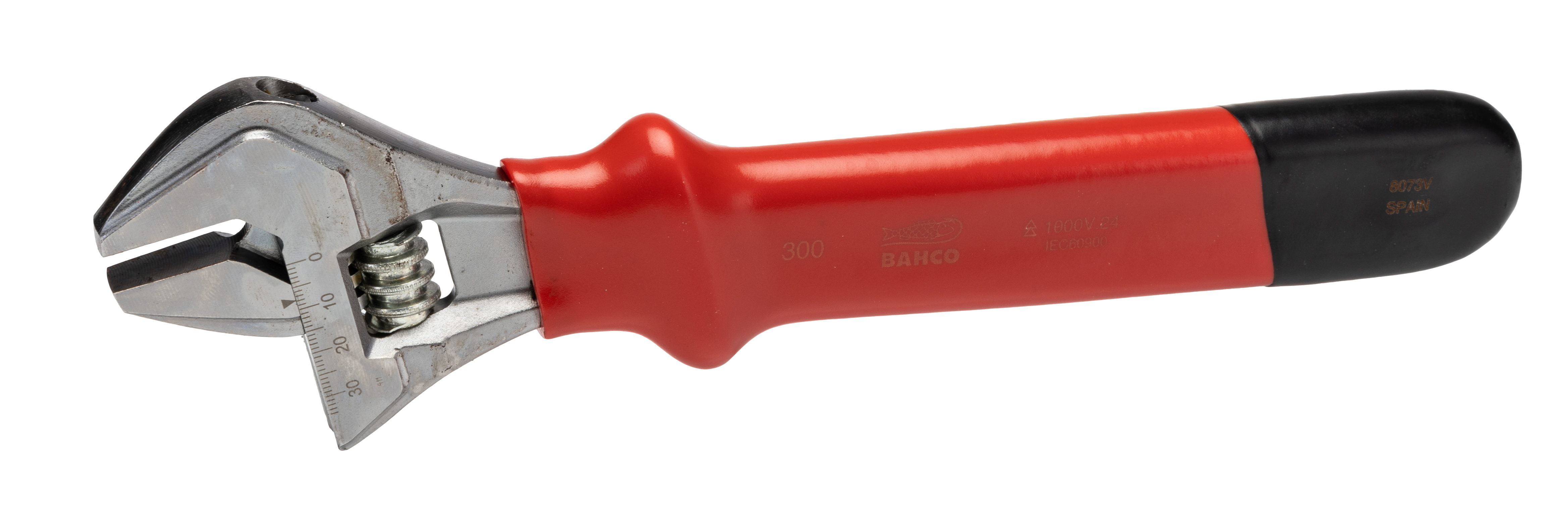 Bahco Adjustable Spanner, 310 mm Overall, 34mm Jaw Capacity, Insulated Handle, VDE/1000V