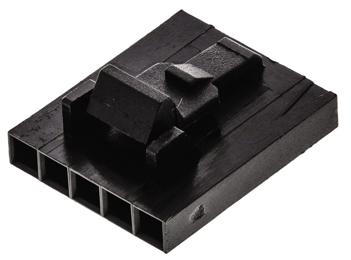 TE Connectivity, AMPMODU MTE Female Connector Housing, 2.54mm Pitch, 5 Way, 1 Row