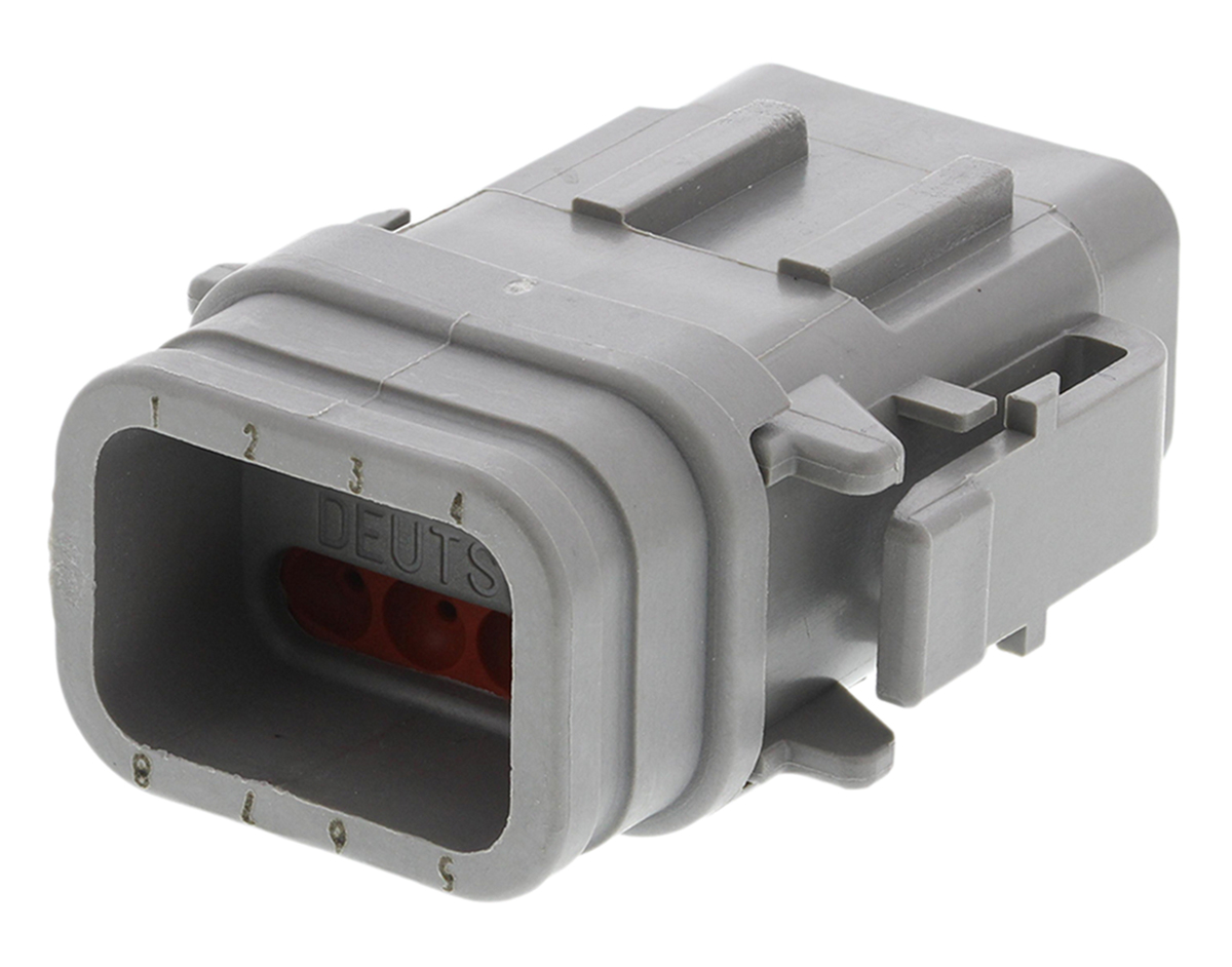 Deutsch, DTM Automotive Connector Plug Grey 8 Way, Crimp Termination DTM068S-E007