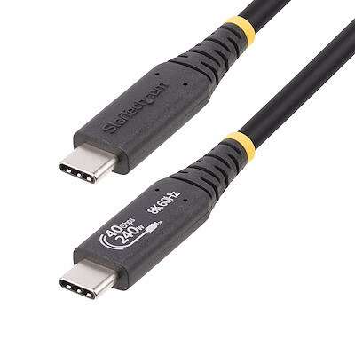 StarTech.com USB 4.0, Male USB C to Male USB C, 40Gbps, 1m