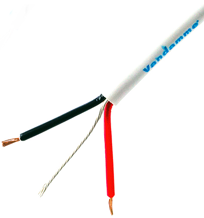 Van DammeEcoflex Series Line level Low Voltage signal Cable, 0.22 mm² CSA Screened, 3.9mm od, 100m, White