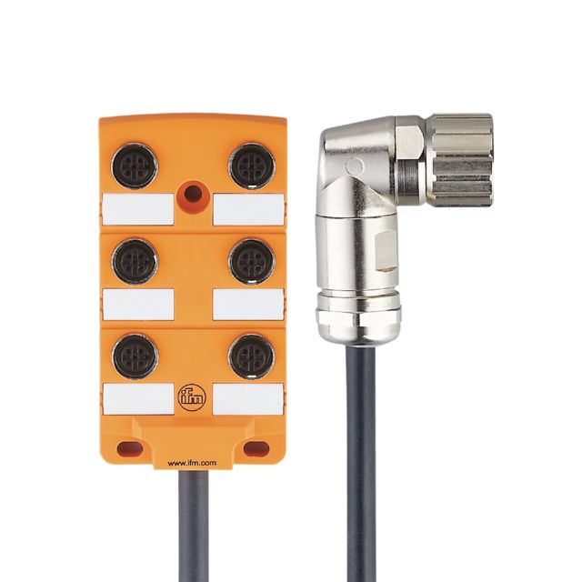ifm electronic EBC Series Sensor Box, M12, 10m cable, 6 port