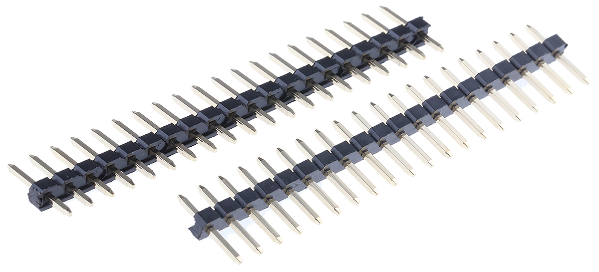 ASSMANN WSW AW Series Straight Through Hole Pin Header, 20 Contact(s), 2.54 mm Pitch, 1 Row, Unshrouded