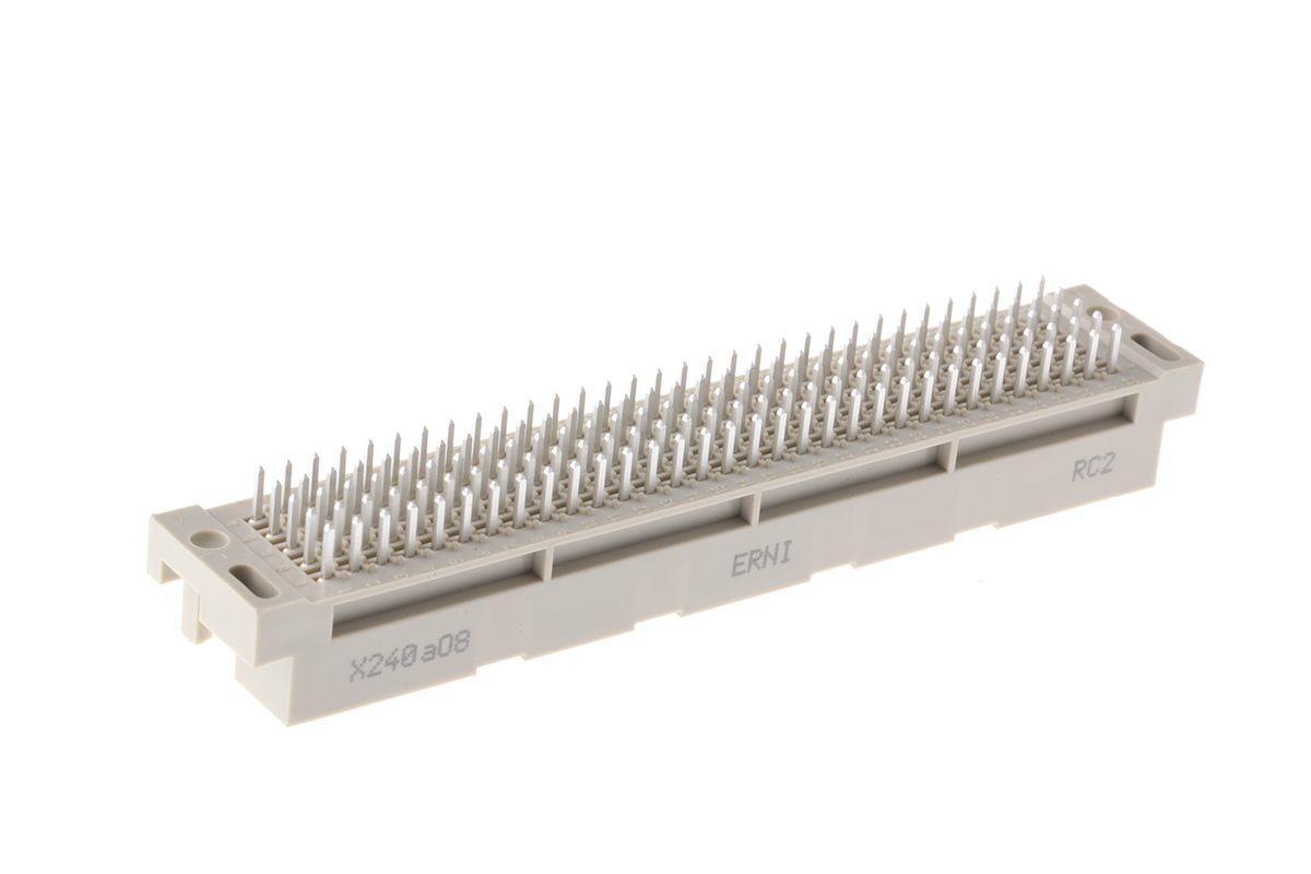 ERNI ERNIPRESS 160 Way 2.54mm Pitch, Type TE Class C2, 5 Row, Straight DIN 41612 Connector, Plug