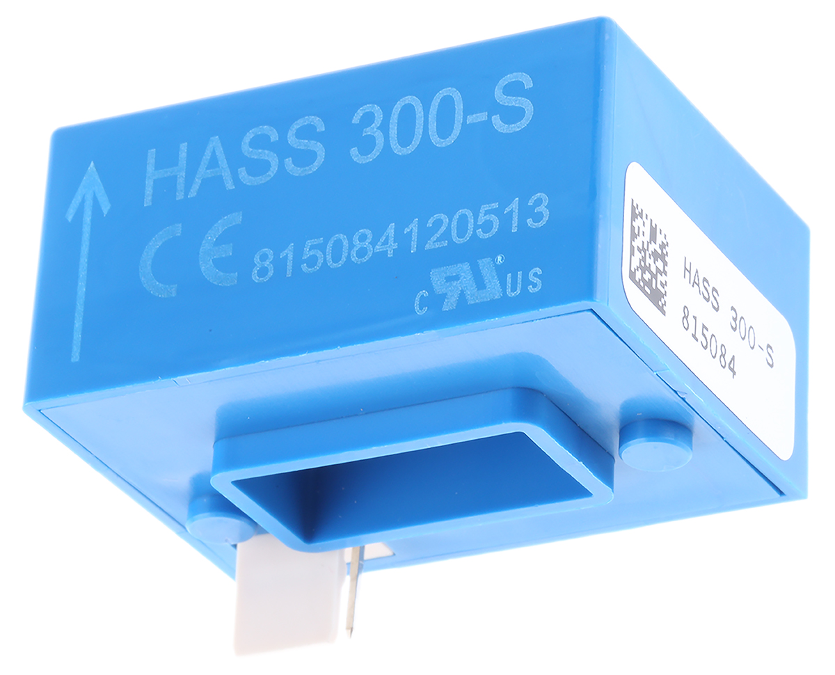 LEM HASS Series Current Transformer, 300A Input, 300:1, 25 mArms Output, 20.4 x 10.4mm Bore, 5 V