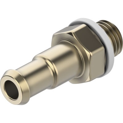 Festo N-M5-PK-3 Series Barb Fitting, M5 Male, Threaded Connection Style, 4446