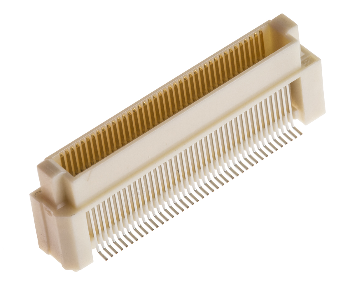 Hirose FunctionMAX FX8C Series Straight Surface PCB Header, 80 Contact(s), 0.6 mm Pitch, 2 Row, Shrouded