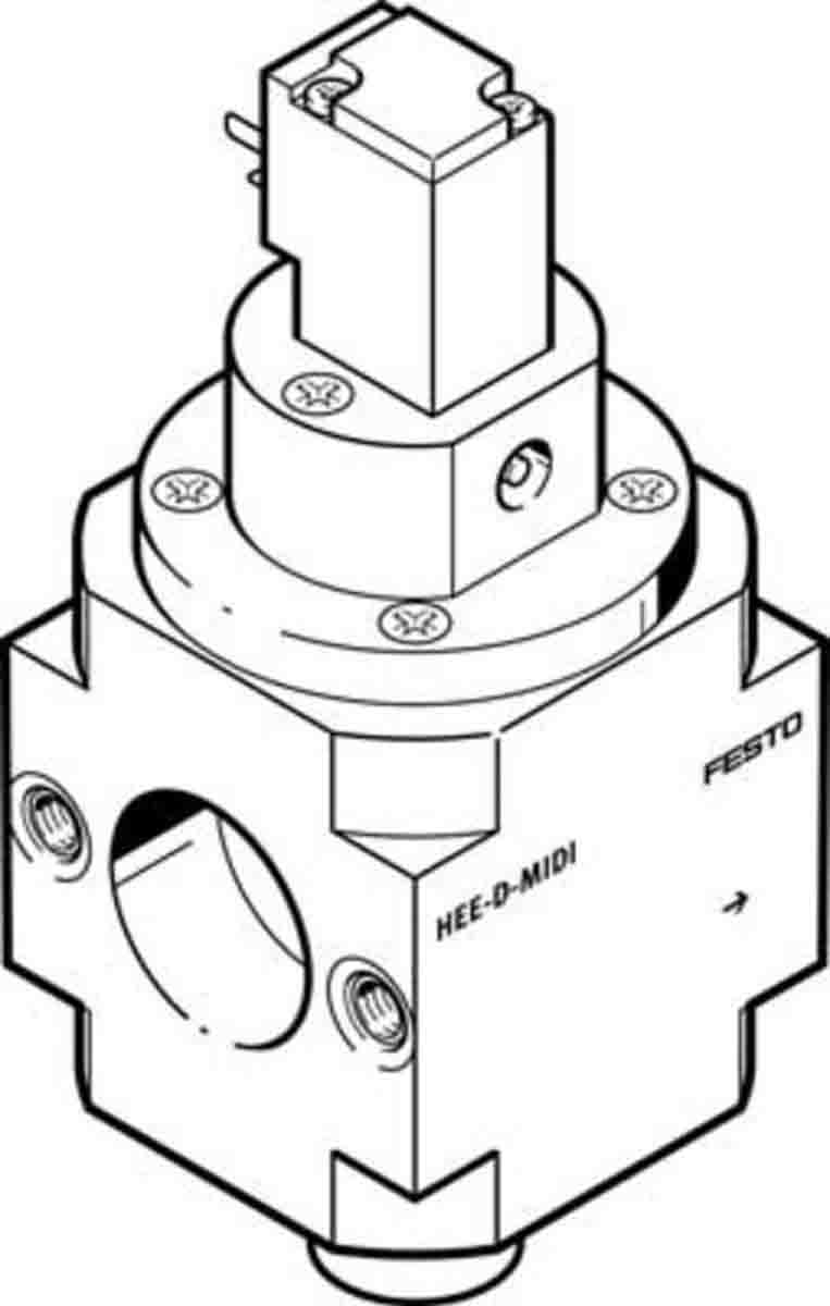 Festo 3/2 Closed, Monostable Pneumatic Manual Control Valve HEE Series, G 1/8, 1/8, 172958