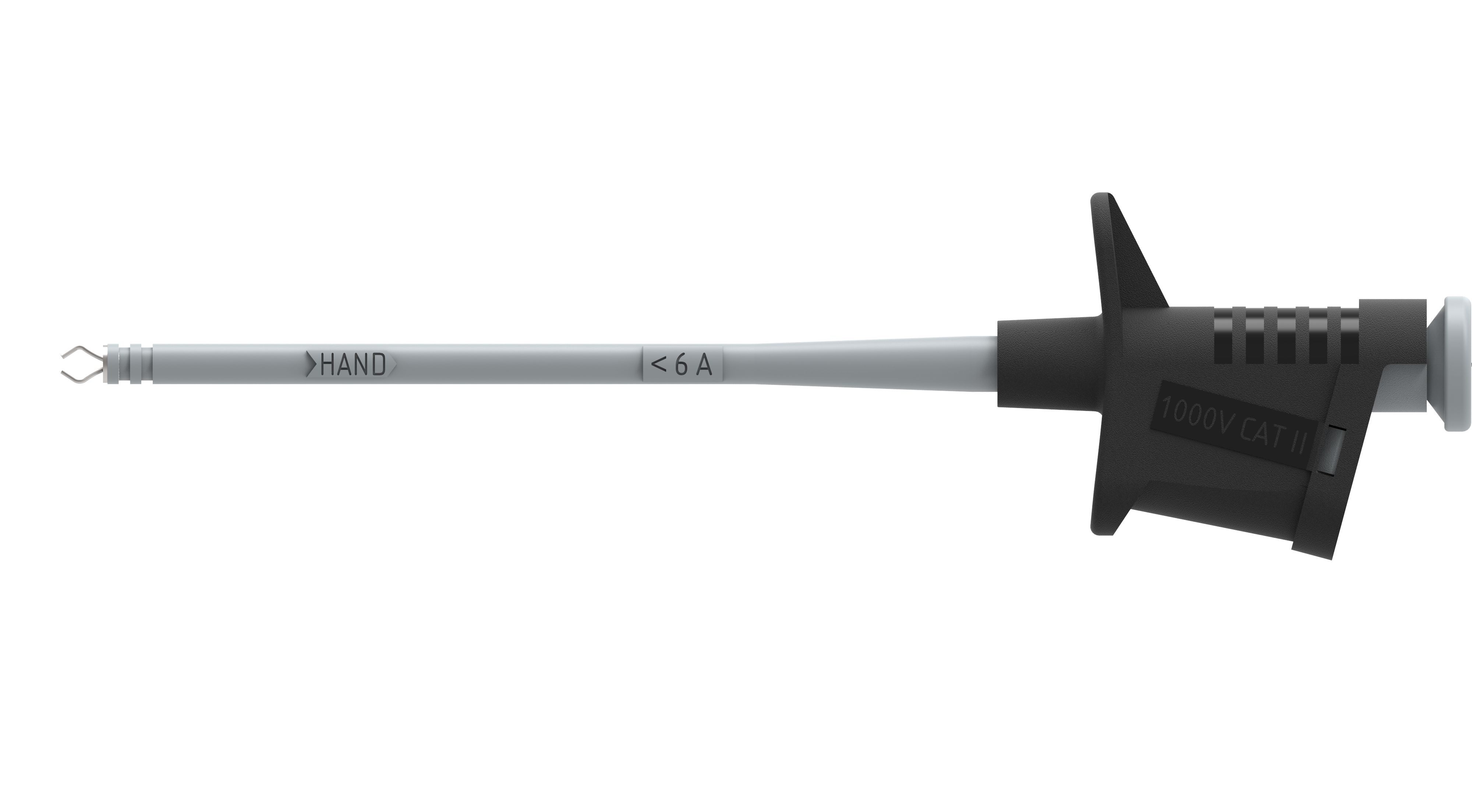 Electro PJP Black Grabber Clip with Pincers, 6A, 1kV, 4mm Socket