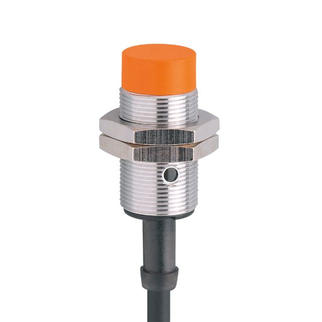 ifm electronic Inductive Threaded Barrel Proximity Sensor, M18, 8 mm Detection, PNP NC, 18 → 36 V dc