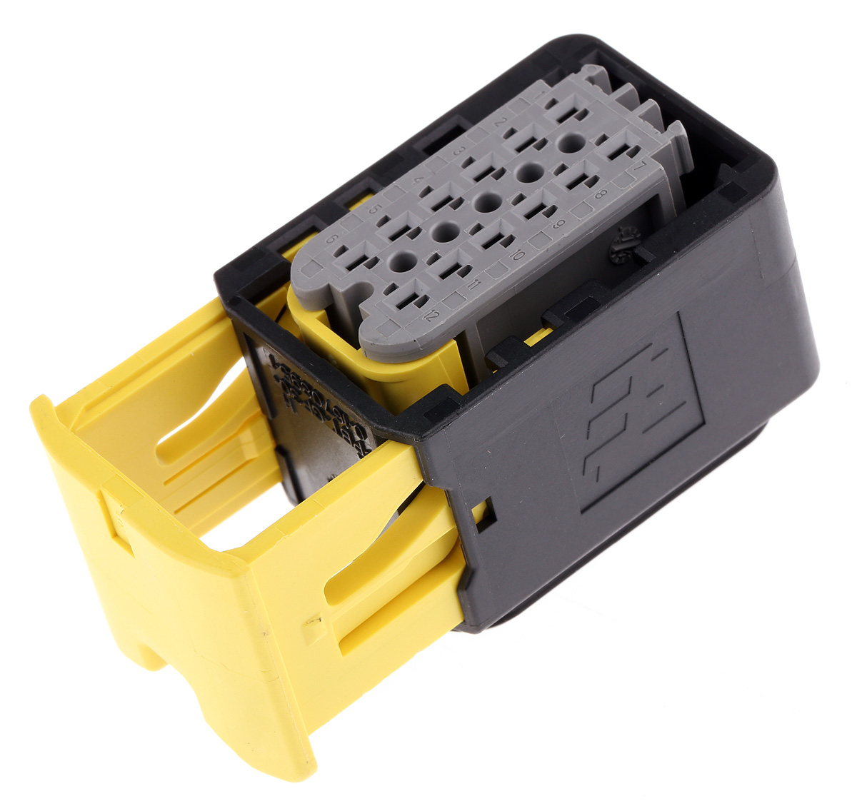 TE Connectivity, HDSCS Automotive Connector Socket Black, Grey Cable Mount 12 Way, Crimp Termination 2-1703639-1