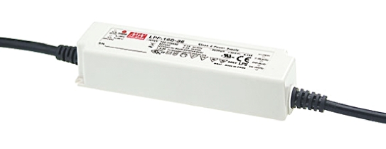 MEAN WELL LED Driver, 6 → 12V Output, 16.08W Output, 1.34A Output, Constant Voltage Dimmable