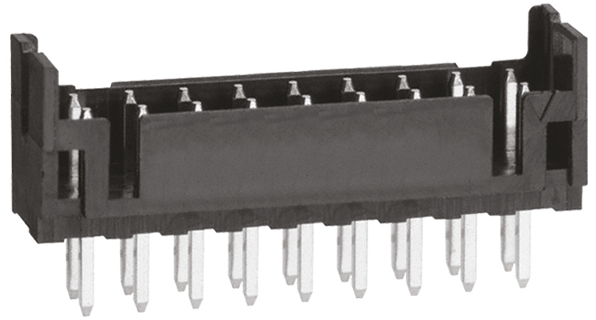 Hirose DF11 Series Straight Through Hole PCB Header, 18 Contact(s), 2 mm Pitch, 2 Row, Shrouded