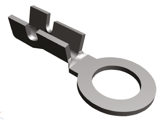 TE Connectivity Uninsulated Ring Terminal, M2.5 Stud Size, 0.1mm² to 0.4mm² Wire Size