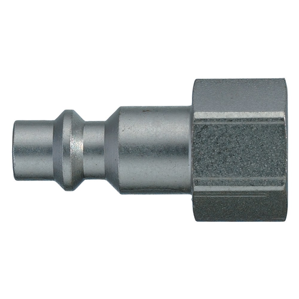 Legris Nickel Plated Steel Female Pneumatic Quick Connect Coupling, 1/2 in Female Female Thread
