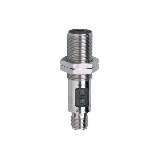 ifm electronic Diffuse Photoelectric Sensor, Cylindrical Sensor, 2 → 800 mm Detection Range