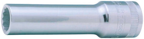 Bahco 1/2 in Drive 16mm Deep Socket, 12 point, 82.6 mm Overall Length