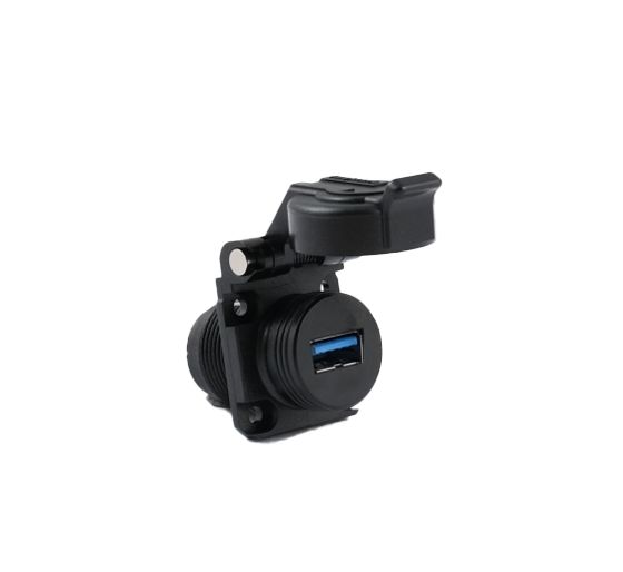 Amphenol Socapex Straight, Panel Mount, Receptacle- Single Port Type USB A USB 3.2 IP54 USB Connector