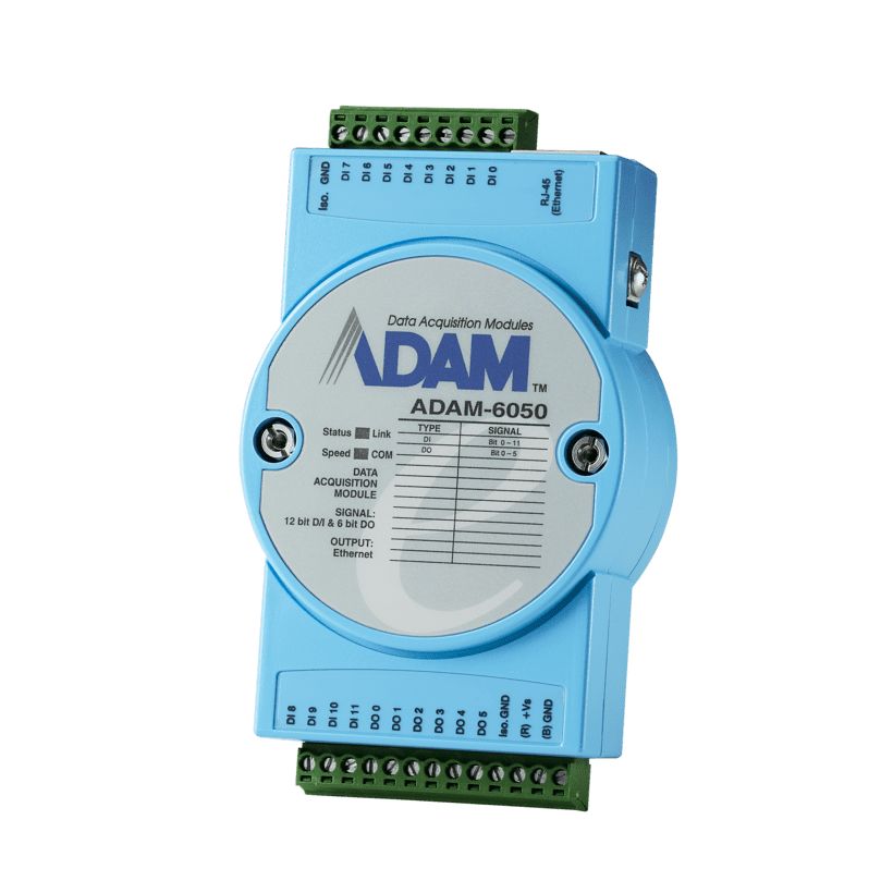 ADAM 6050 Series I/O module, Analog, 10 → 30 V dc