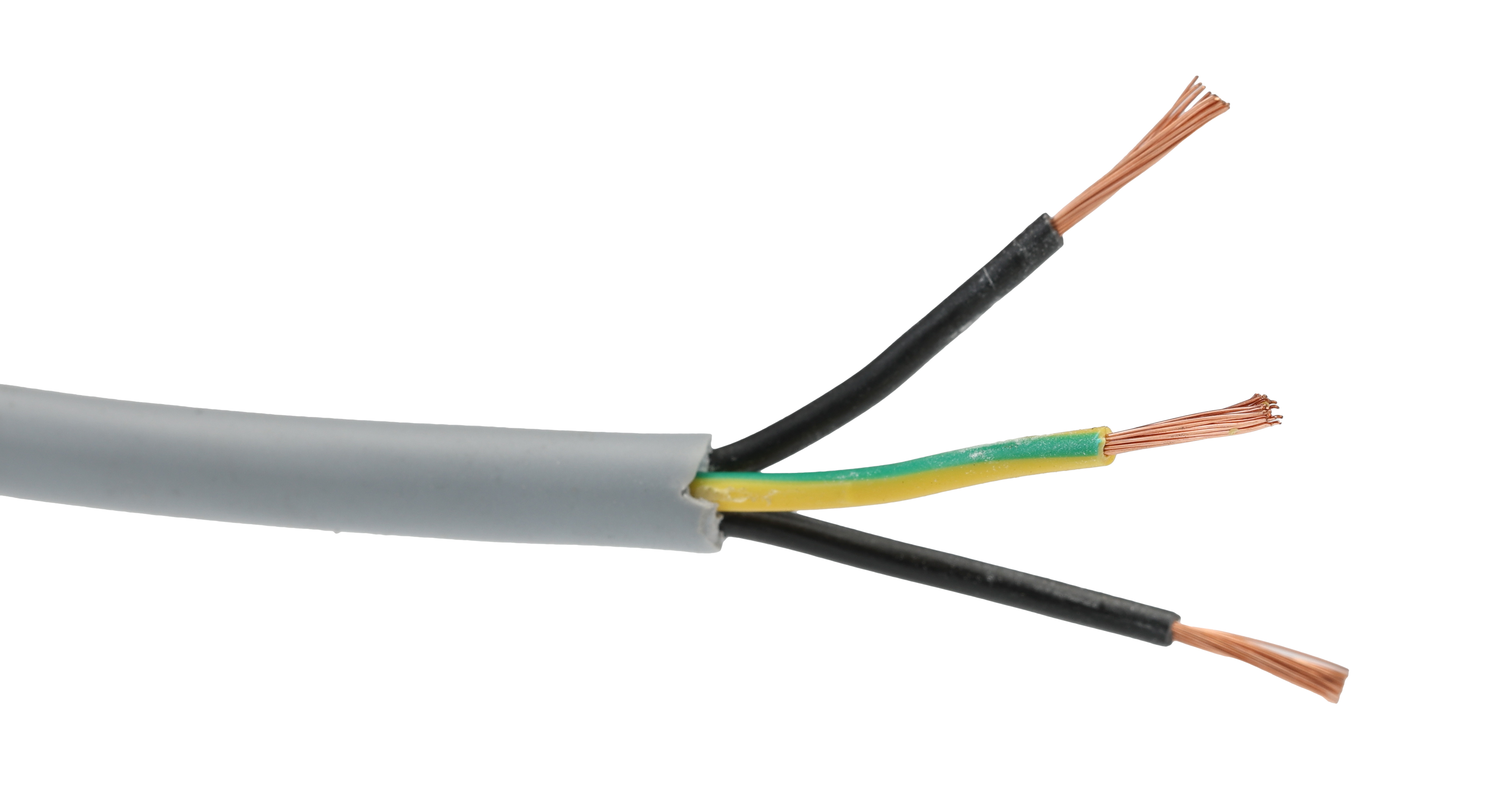 Alpha Wire Pro-Met Control Cable, 3 Cores 0.5 mm² 22 AWG, Unscreened, 50 m, Grey Polyvinyl Chloride Sheath