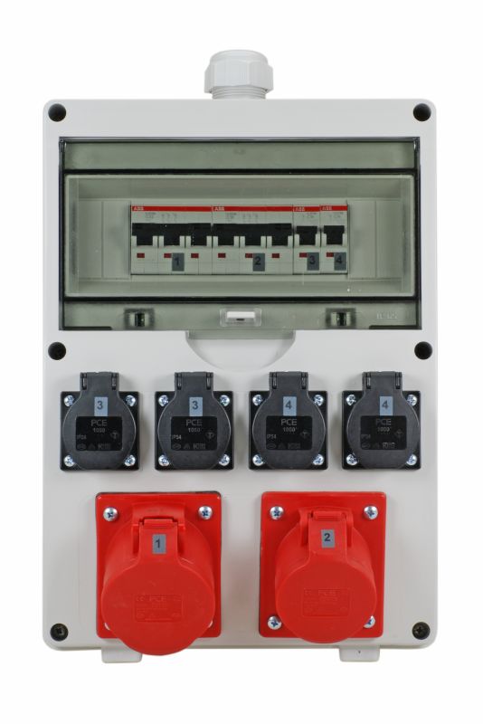 Bodo Ehmann Type F - German Schuko 6 Gang Power Distribution Unit, 16A, 230 → 400 V