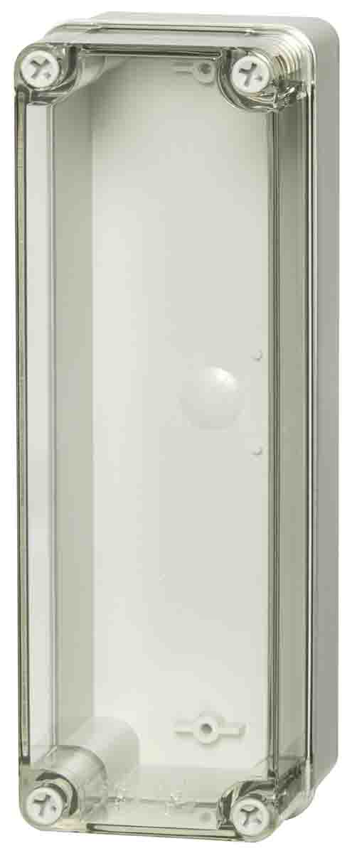 Fibox Grey Polycarbonate Enclosure, IP66, IP67, IK08, Transparent Lid, 230 x 80 x 65mm